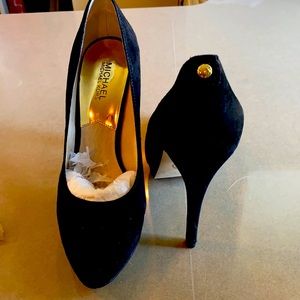 Suede Platform Dress Heels